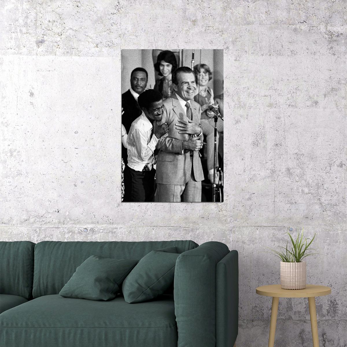 Sammy Davis Jr. Hugs Richard Nixon Poster Wall Art Print Home Wall Decor