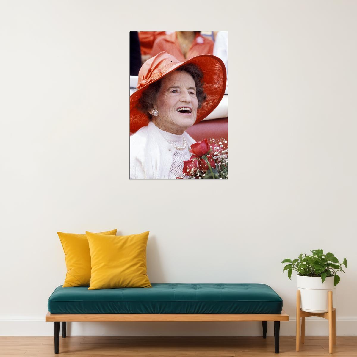 Portrait Of Rose Elizabeth Fitzgerald Kennedy Poster Wall Art Print Home Wall Decor - xonomax