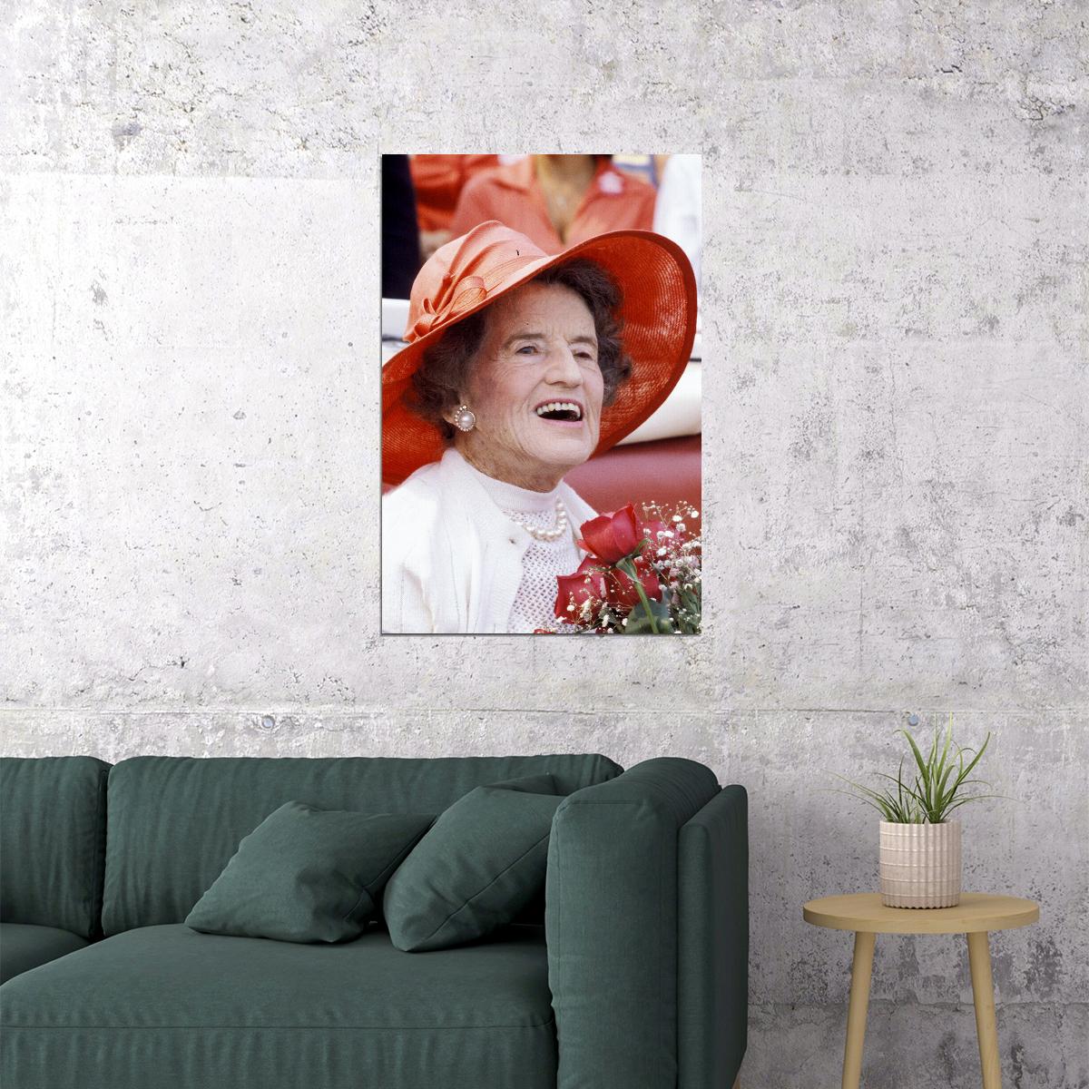 Portrait Of Rose Elizabeth Fitzgerald Kennedy Poster Wall Art Print Home Wall Decor - xonomax