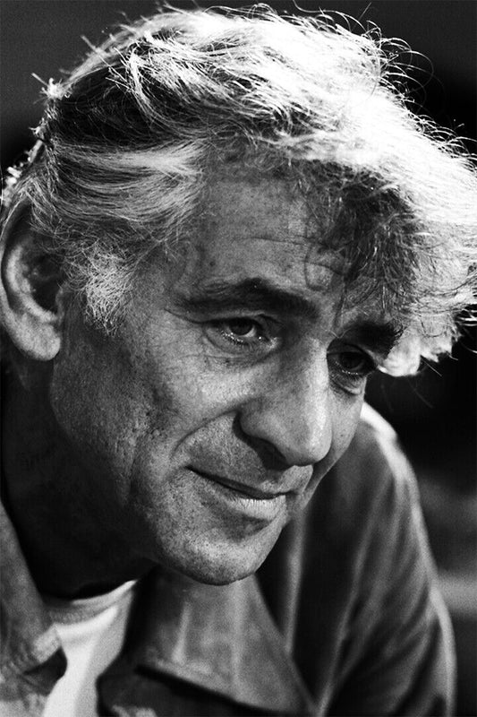American Composer And Conductor Leonard Bernstein Poster Wall Art Print Home Wall Decor - xonomax