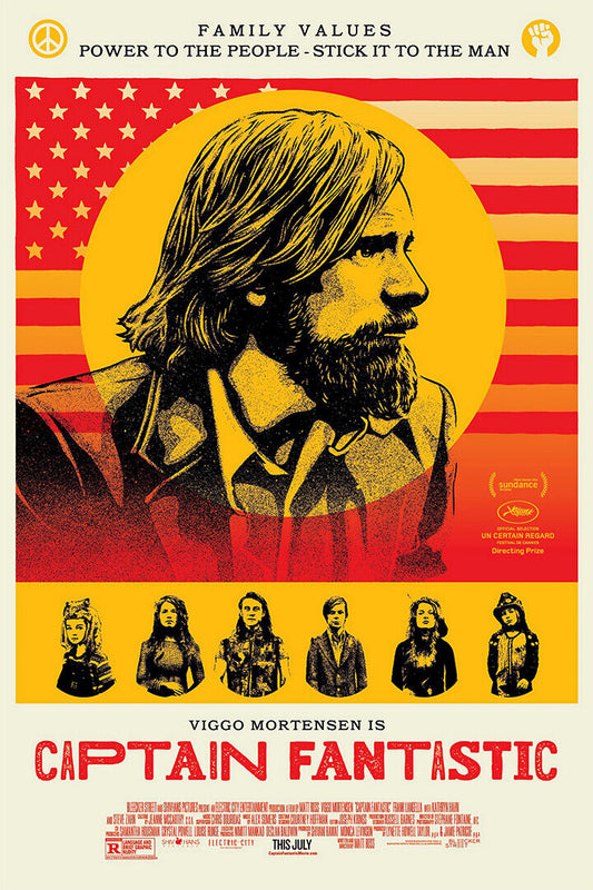 Captain Fantastic Classic Movie Comedy Drama Poster Wall Art Print Home Wall Decor - xonomax