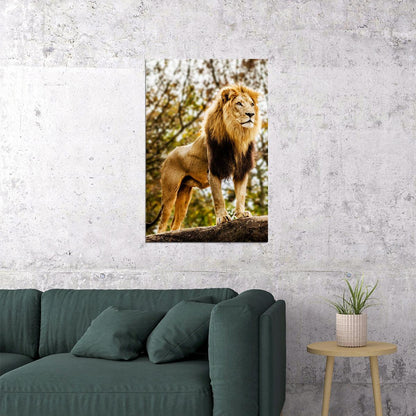 Wild Lion Dangerous Nature Big Animals Poster Wall Art Print Home Wall Decor - xonomax