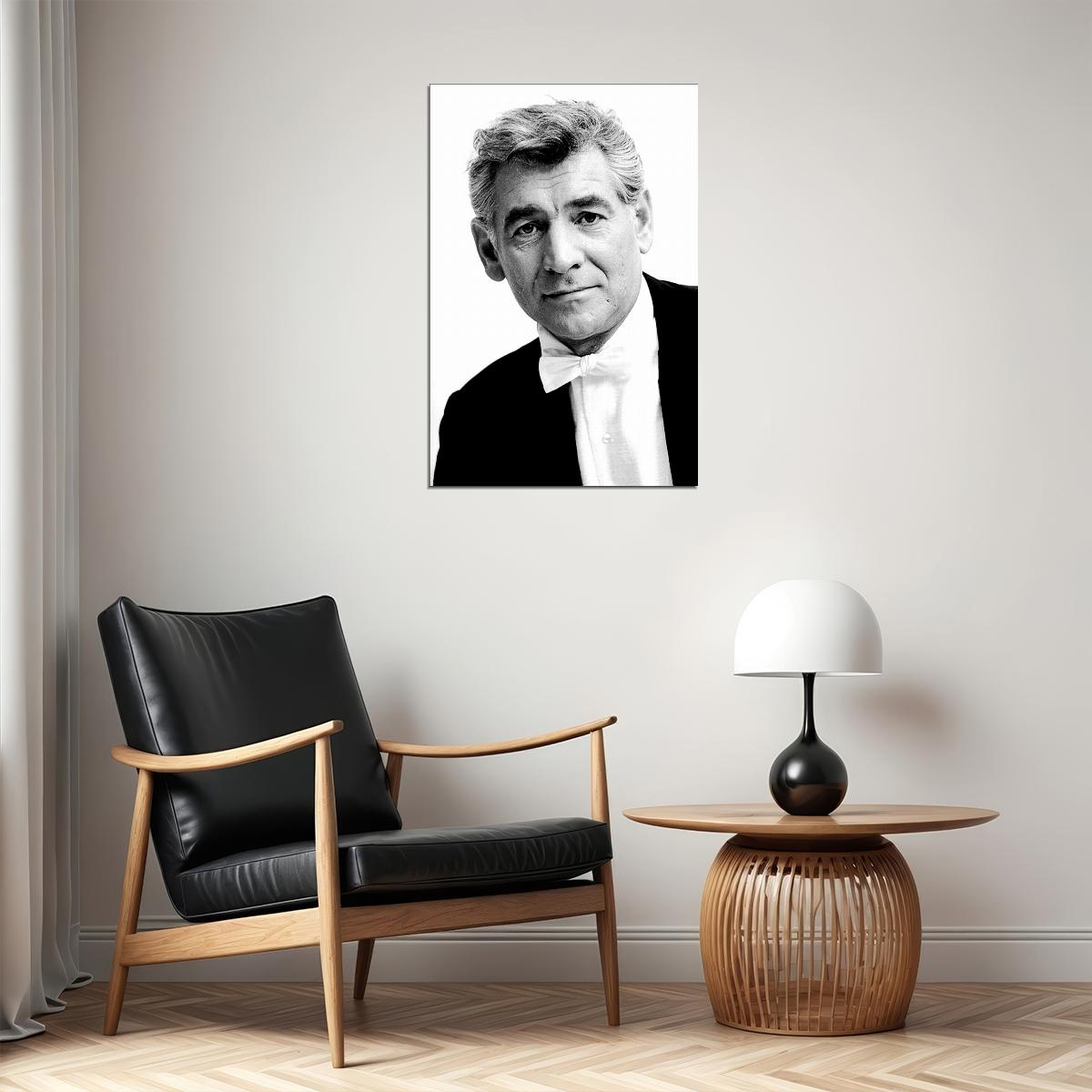 Leonard Bernstein Conductor And Writer Poster Wall Art Print Home Wall Decor - xonomax