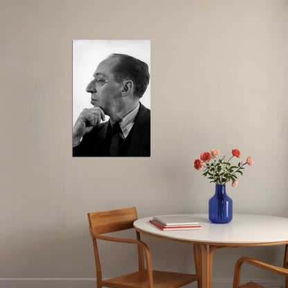Aaron Copland Conductor Music Teacher Poster Wall Art Print Home Wall Decor - xonomax