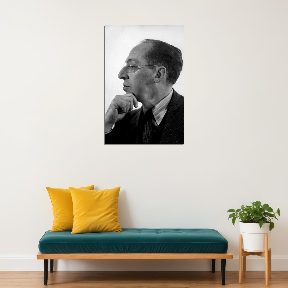 Aaron Copland Conductor Music Teacher Poster Wall Art Print Home Wall Decor - xonomax