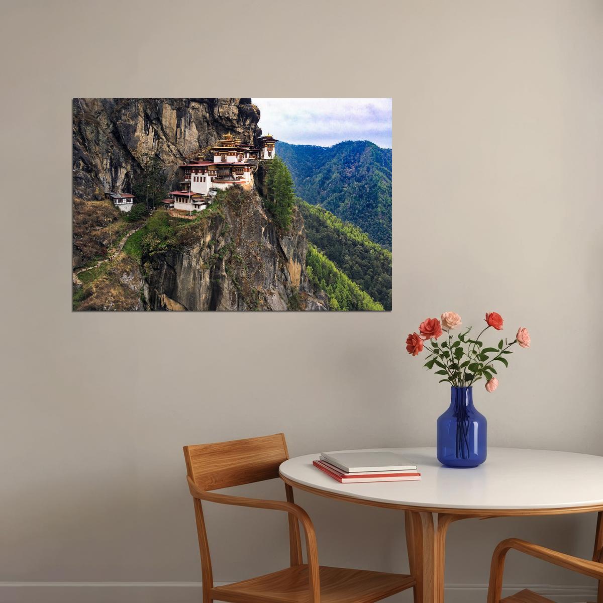 Taktsang Monastery Himalayan Buddhism Poster Wall Art Print Home Wall Decor - xonomax