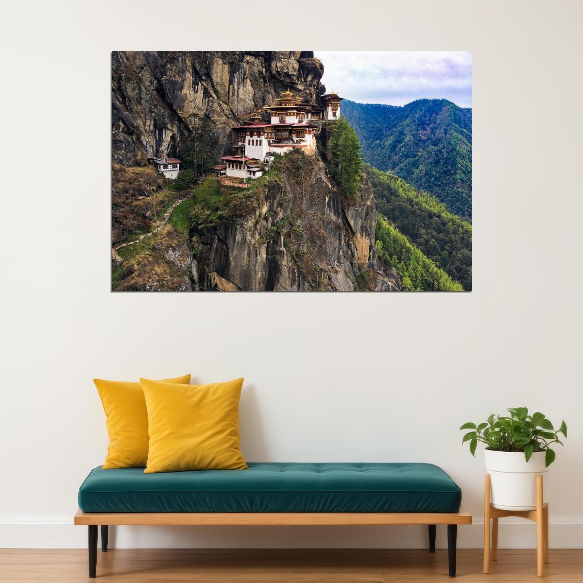 Taktsang Monastery Himalayan Buddhism Poster Wall Art Print Home Wall Decor - xonomax