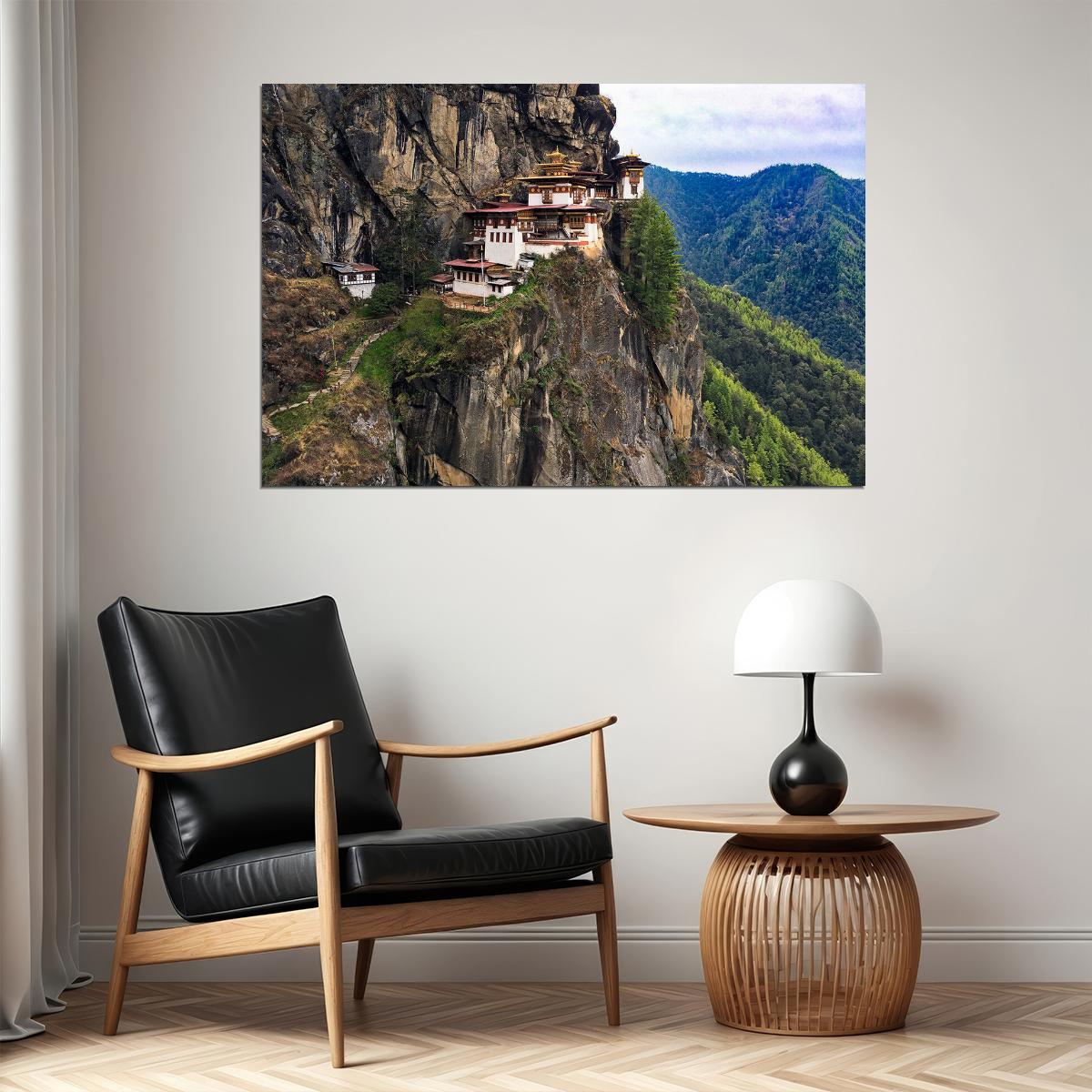 Taktsang Monastery Himalayan Buddhism Poster Wall Art Print Home Wall Decor - xonomax