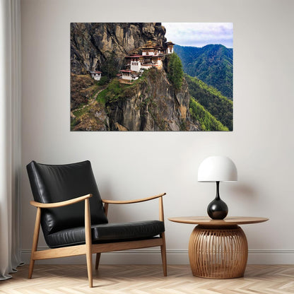 Taktsang Monastery Himalayan Buddhism Poster Wall Art Print Home Wall Decor - xonomax