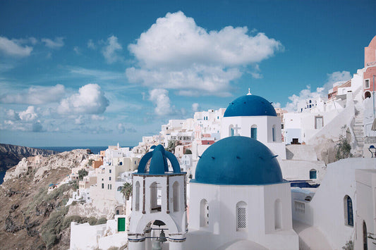 Santorini Greece Tourist Attraction Poster Wall Art Print Home Wall Decor
