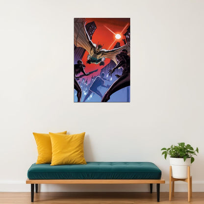 Man-bat Trying To Attack Movie Animation Poster Wall Art Print Home Wall Decor - xonomax