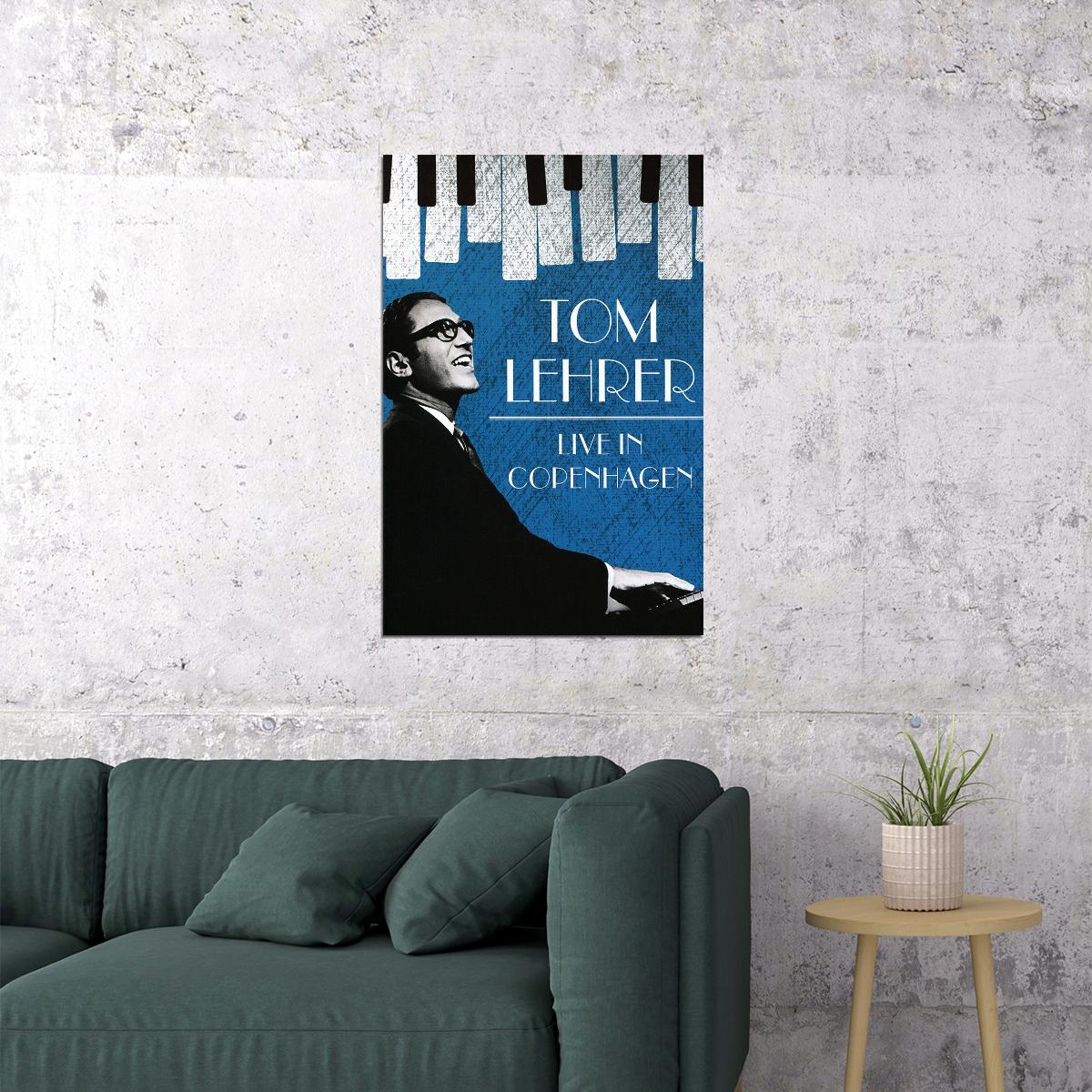 Tom Lehrer Sings And Plays Piano Poster Wall Art Print Home Wall Decor