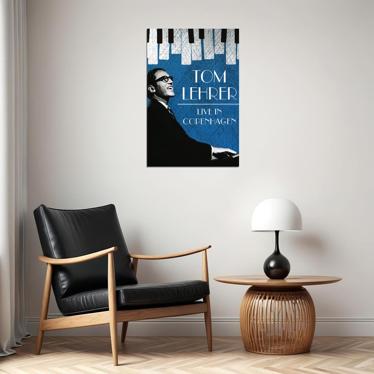 Tom Lehrer Sings And Plays Piano Poster Wall Art Print Home Wall Decor