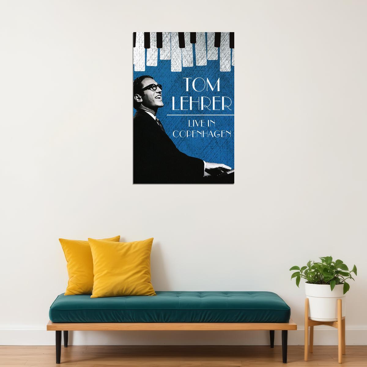 Tom Lehrer Sings And Plays Piano Poster Wall Art Print Home Wall Decor