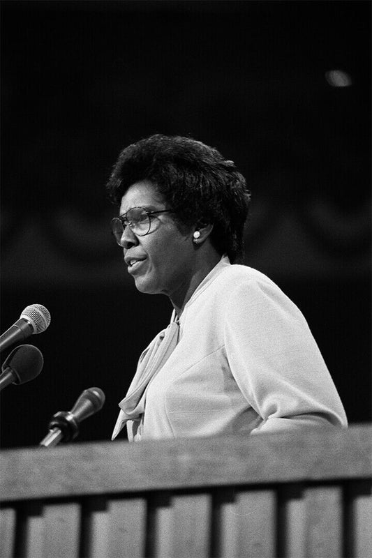 Barbara Jordan Talking To Press Headshot Poster Wall Art Print Home Wall Decor - xonomax