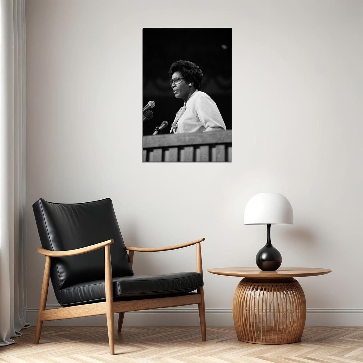 Barbara Jordan Talking To Press Headshot Poster Wall Art Print Home Wall Decor - xonomax