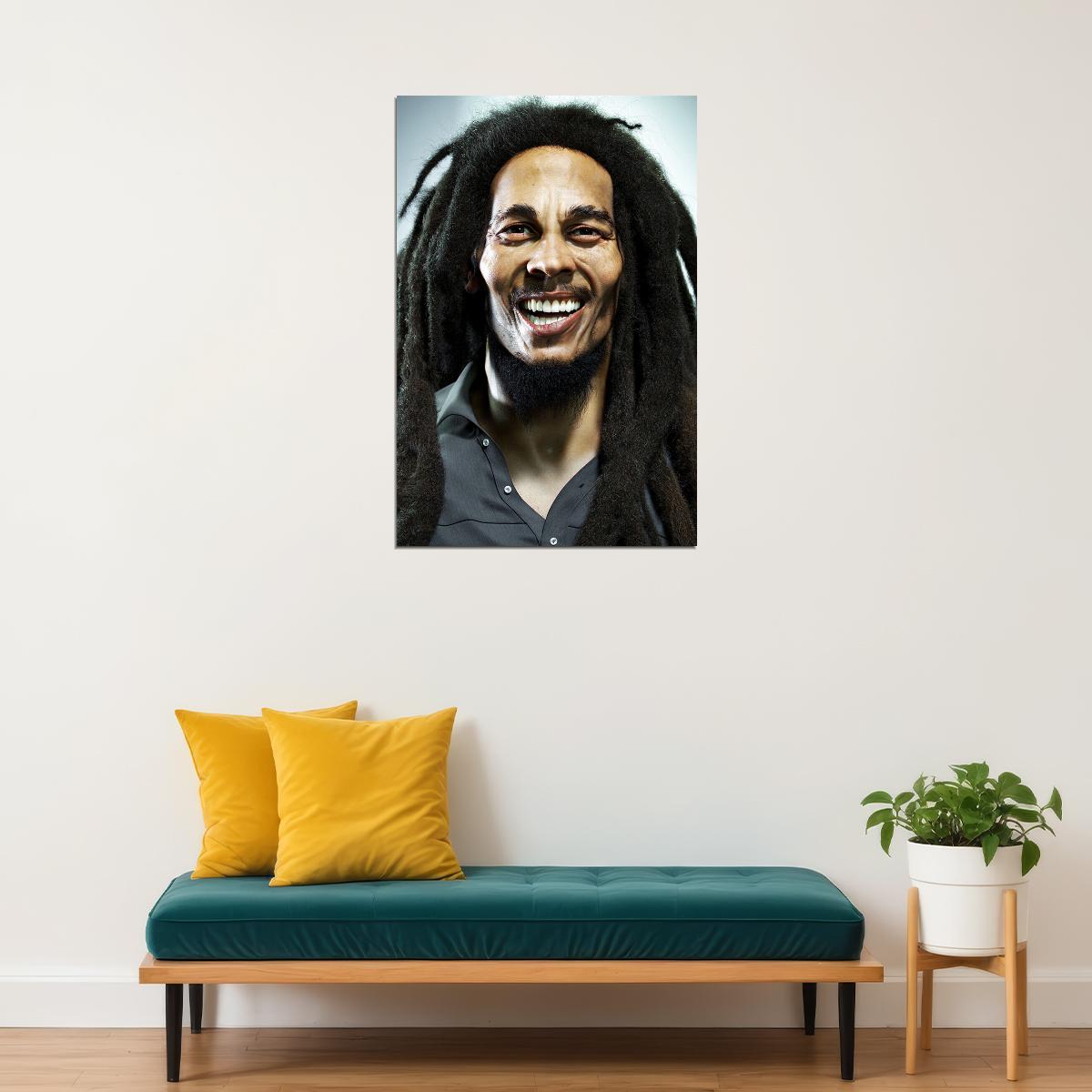 Reggae Star Bob Marley Music Songwriter Guitarist Poster Wall Art Print Home Wall Decor - xonomax
