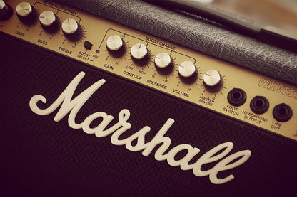 Marshall Black Guitar Amplfier Music Equipment Poster Wall Art Print Home Wall Decor - xonomax