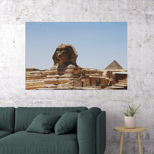 Egypt Great Sphynx Of Giza Poster Wall Art Print Home Wall Decor - xonomax