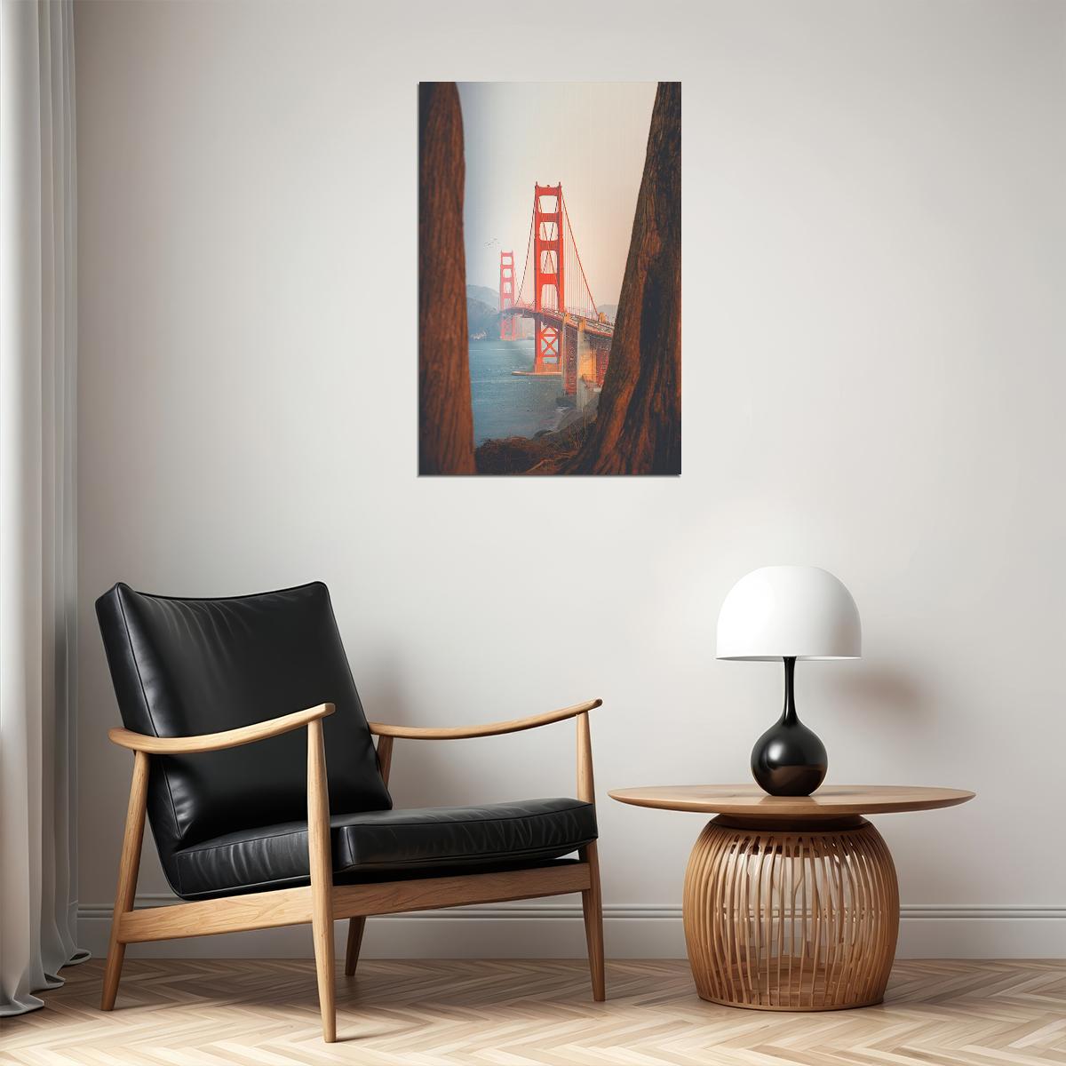 Golden Gate Bridge San Francisco Poster Wall Art Print Home Wall Decor - xonomax