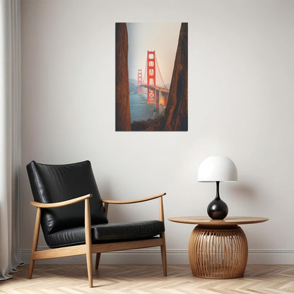Golden Gate Bridge San Francisco Poster Wall Art Print Home Wall Decor - xonomax