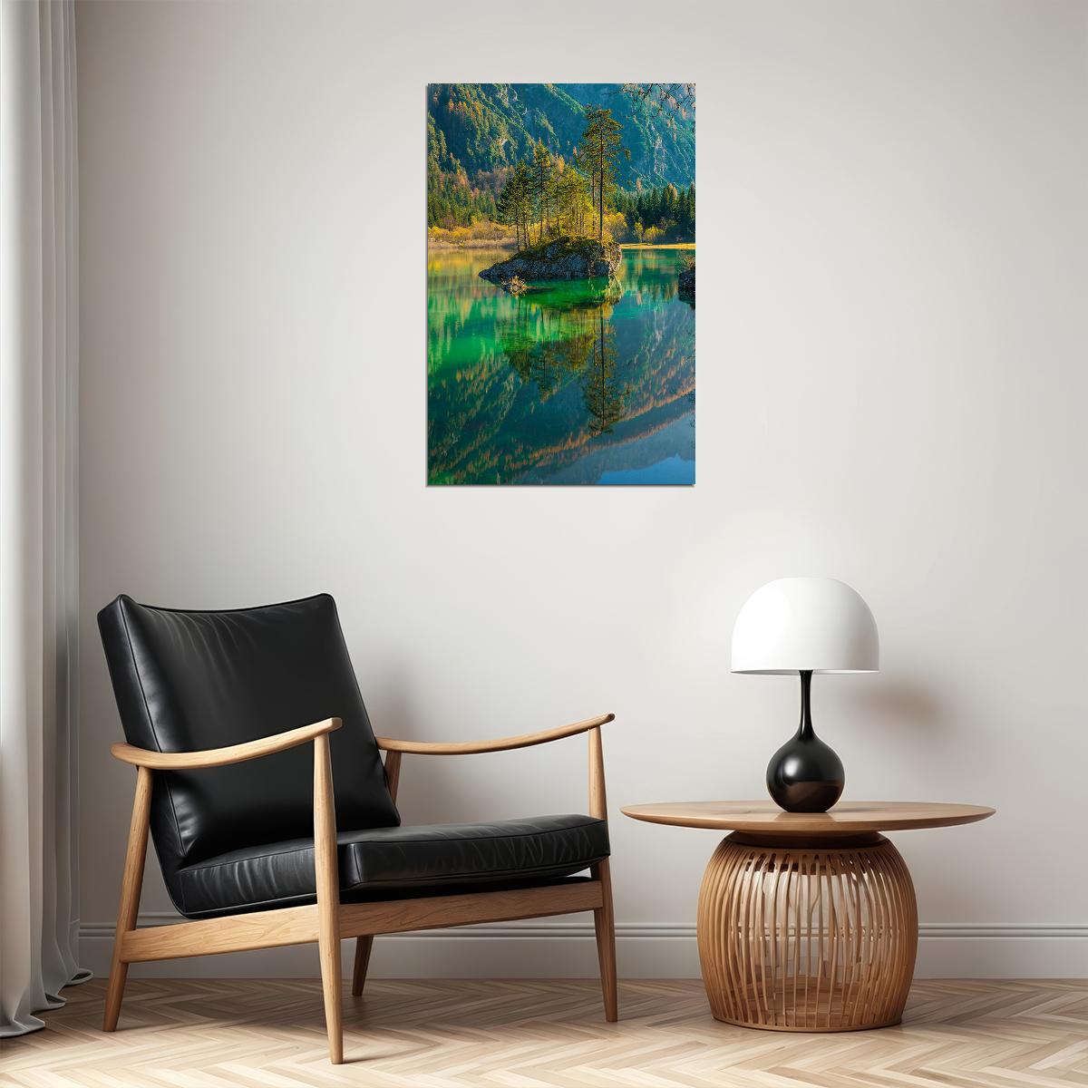 Forest Lake Beautiful Landscape Poster Wall Art Print Home Wall Decor - xonomax