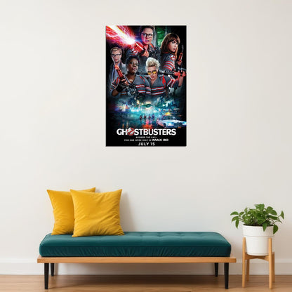 Ghostbusters 2016 Movie Comedy Fantasy Poster Wall Art Print Home Wall Decor - xonomax