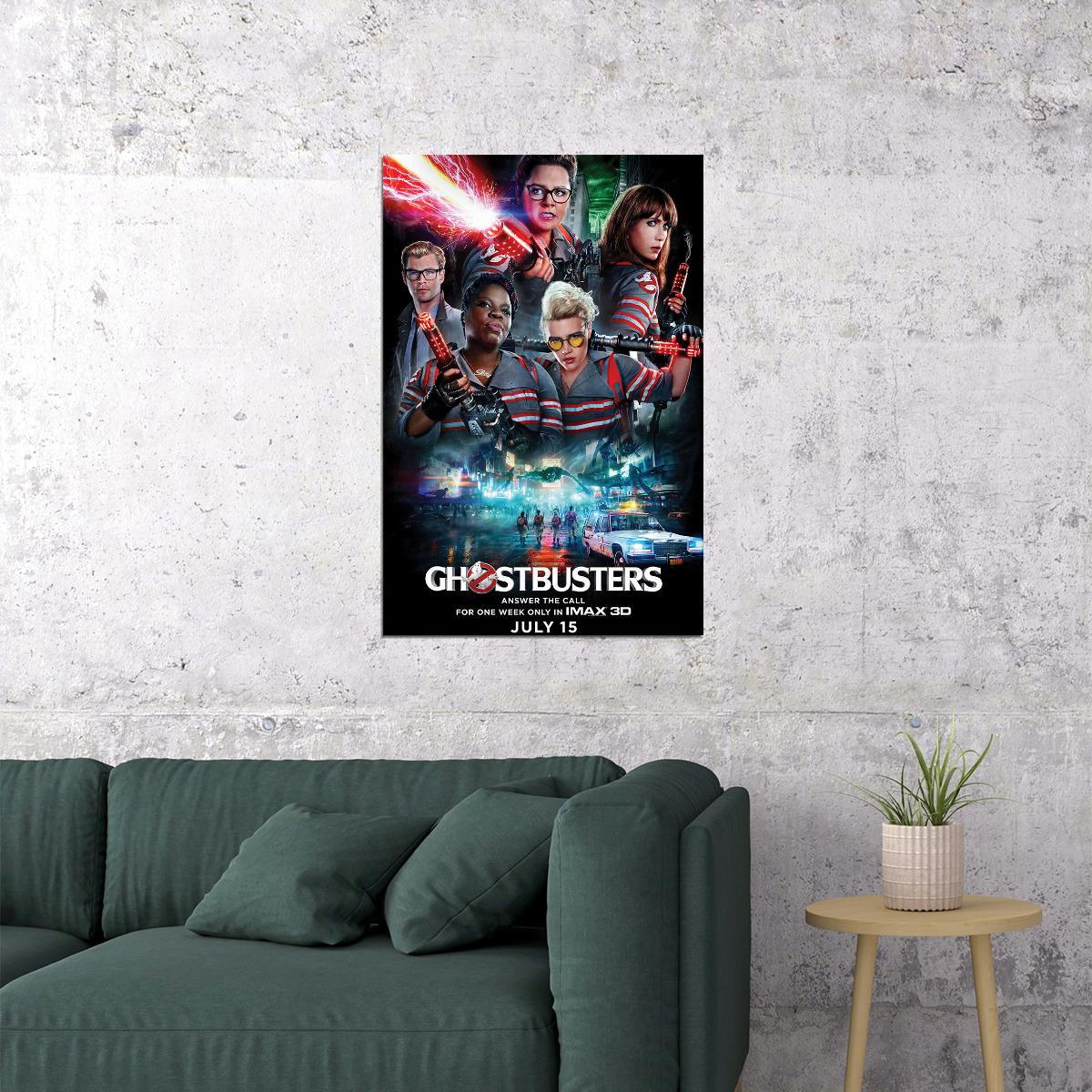 Ghostbusters 2016 Movie Comedy Fantasy Poster Wall Art Print Home Wall Decor - xonomax