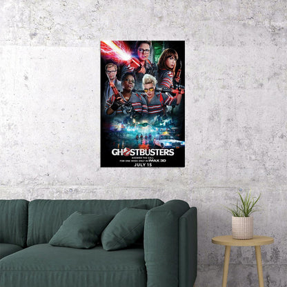 Ghostbusters 2016 Movie Comedy Fantasy Poster Wall Art Print Home Wall Decor - xonomax