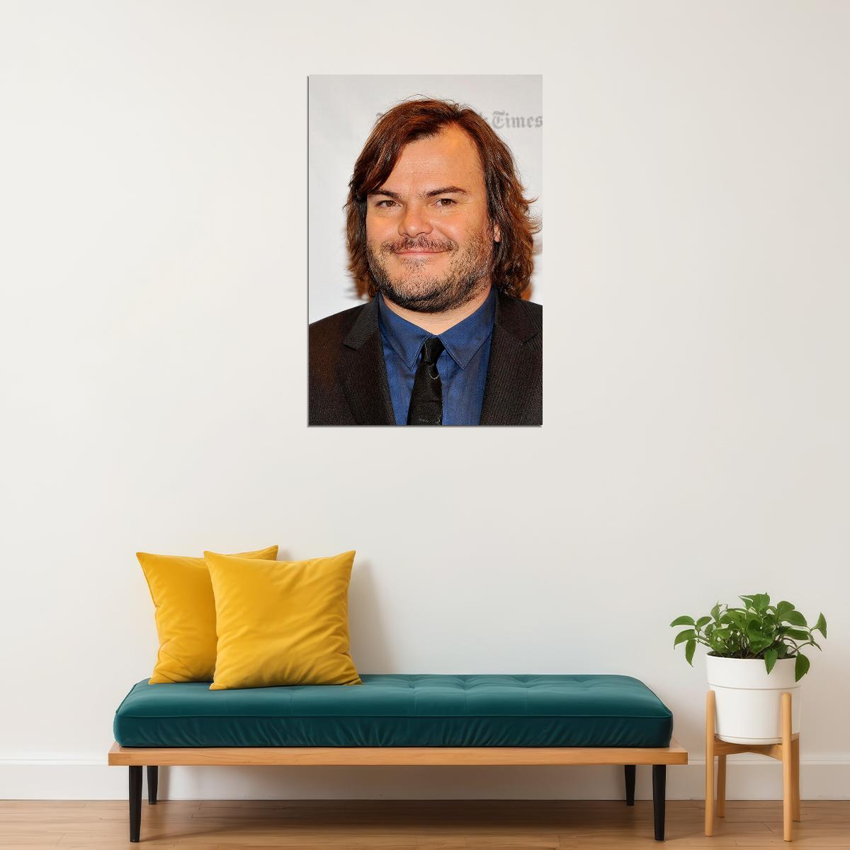 Portrait Of Jack Black Actor Poster Wall Art Print Home Wall Decor - xonomax