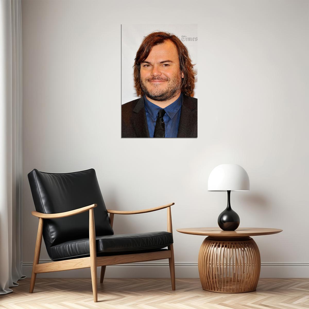 Portrait Of Jack Black Actor Poster Wall Art Print Home Wall Decor - xonomax