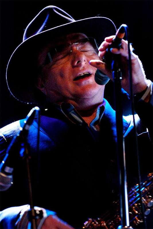 Van Morrison Jumping During Concert Poster Wall Art Print Home Wall Decor - xonomax