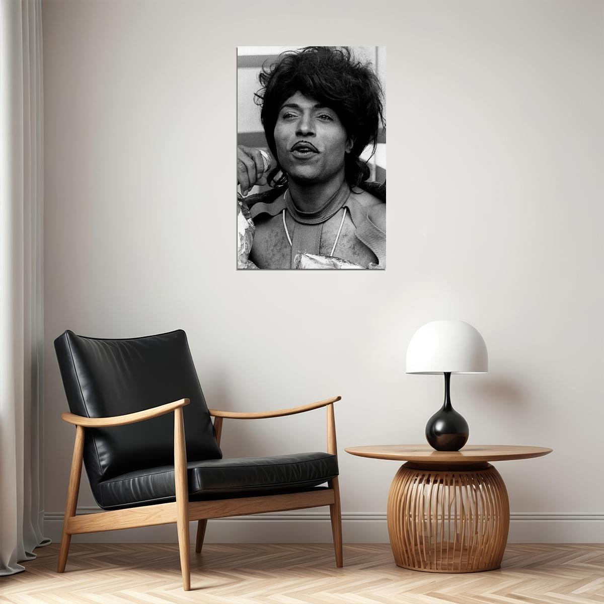 Little Richard Sings Musician Poster Wall Art Print Home Wall Decor - xonomax