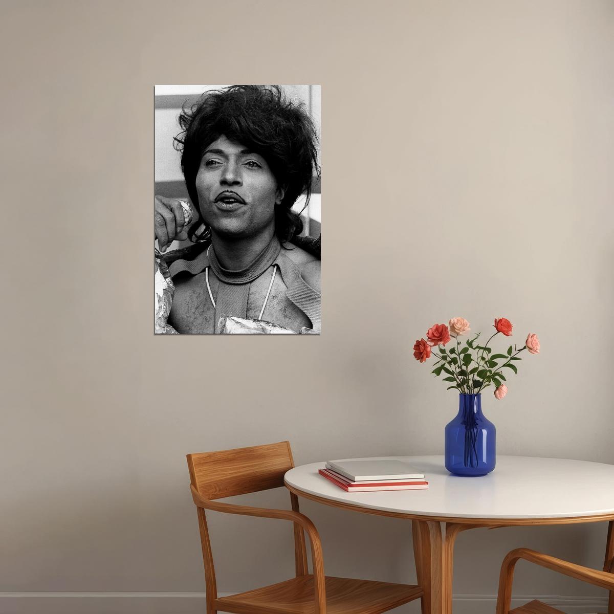 Little Richard Sings Musician Poster Wall Art Print Home Wall Decor - xonomax