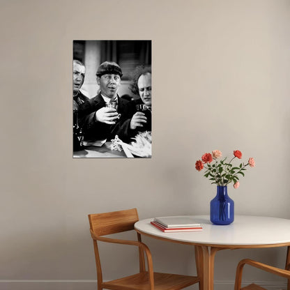 The Three Stooges With Drinks Movie Poster Wall Art Print Home Wall Decor - xonomax