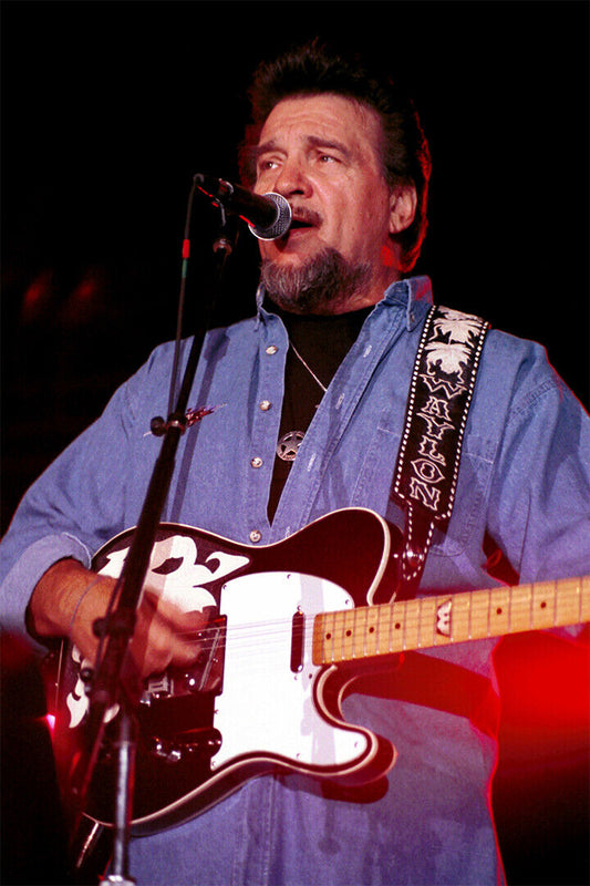 Close Up Of Country Singer Waylon Jennings Poster Wall Art Print Home Wall Decor - xonomax