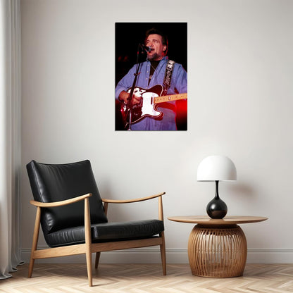 Close Up Of Country Singer Waylon Jennings Poster Wall Art Print Home Wall Decor - xonomax