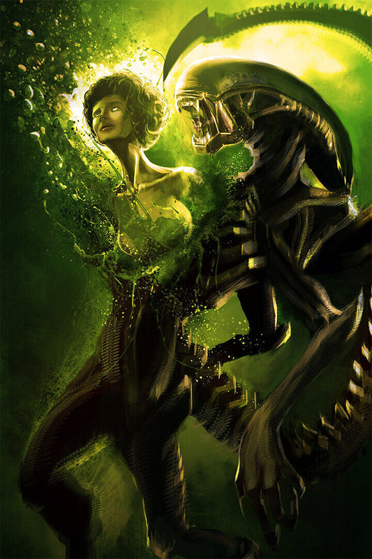 Alien Xenomorph Classic Movie Adventure Poster Wall Art Print Home Wall Decor - xonomax