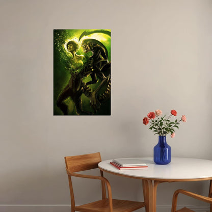 Alien Xenomorph Classic Movie Adventure Poster Wall Art Print Home Wall Decor - xonomax