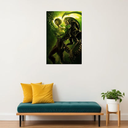 Alien Xenomorph Classic Movie Adventure Poster Wall Art Print Home Wall Decor - xonomax