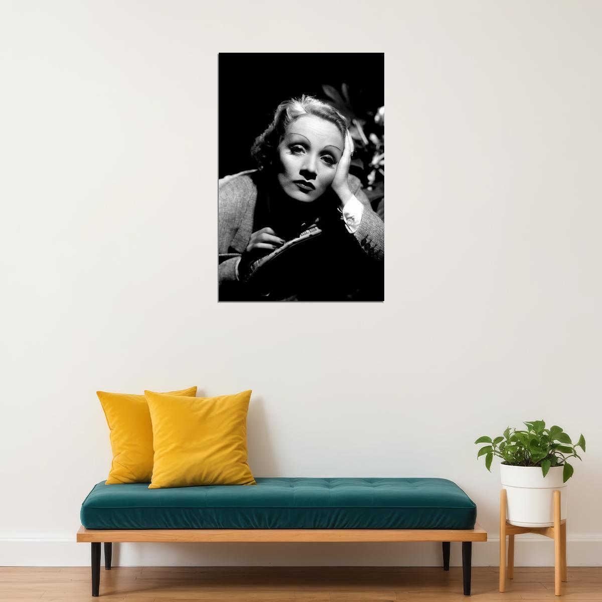 German Actress Marlene Dietrich Singer Poster Wall Art Print Home Wall Decor - xonomax