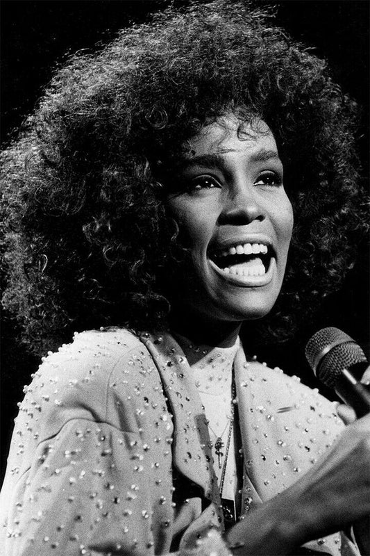 Whitney Houston Singer Musician Artist Poster Wall Art Print Home Wall Decor - xonomax