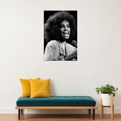 Whitney Houston Singer Musician Artist Poster Wall Art Print Home Wall Decor - xonomax