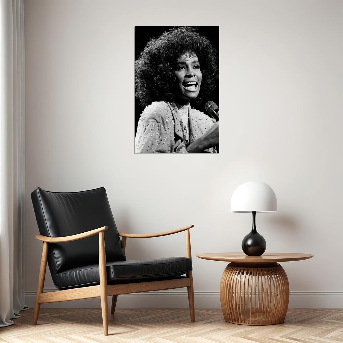 Whitney Houston Singer Musician Artist Poster Wall Art Print Home Wall Decor - xonomax