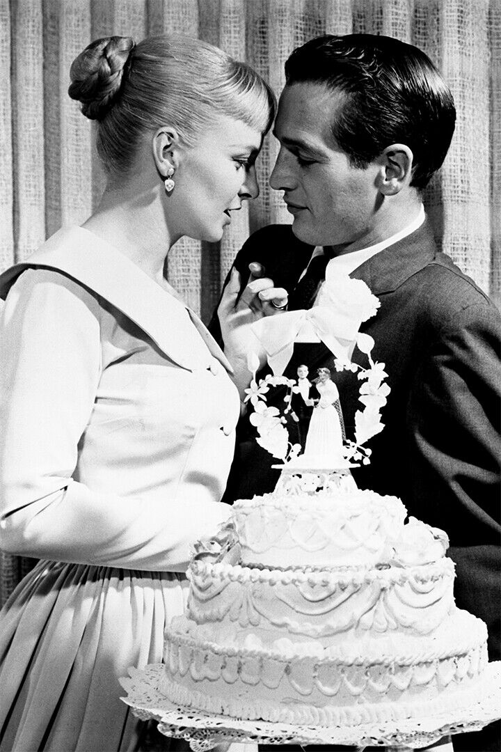 Joanne Woodward And Paul Newman On Their Wedding Day Poster Wall Art Print Home Wall Decor - xonomax