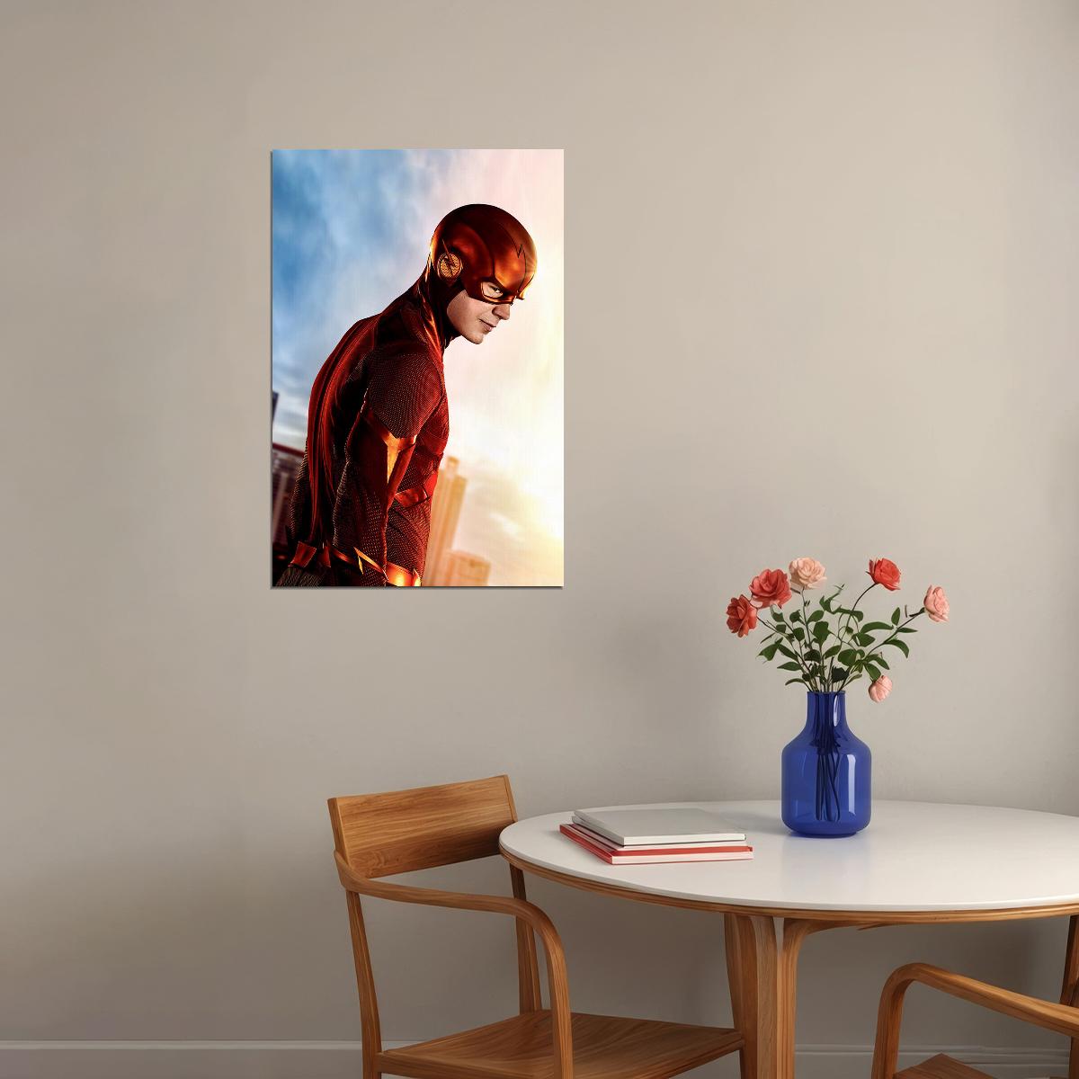 Hot Movie Tv Shows Series The Flash Superhero Movie Poster Wall Art Print Home Wall Decor - xonomax