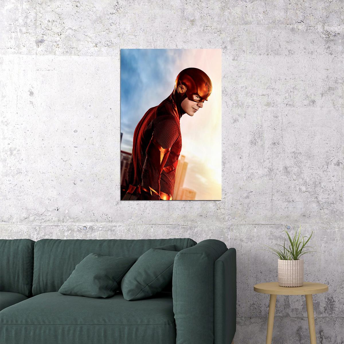 Hot Movie Tv Shows Series The Flash Superhero Movie Poster Wall Art Print Home Wall Decor - xonomax