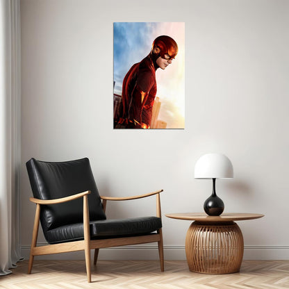 Hot Movie Tv Shows Series The Flash Superhero Movie Poster Wall Art Print Home Wall Decor - xonomax