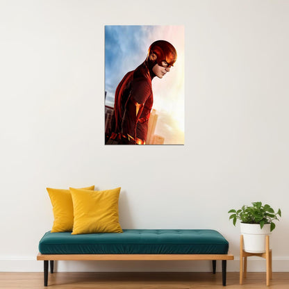 Hot Movie Tv Shows Series The Flash Superhero Movie Poster Wall Art Print Home Wall Decor - xonomax