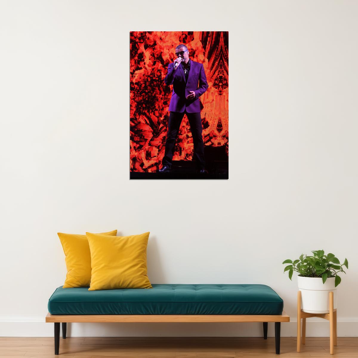 George Michael Singing Vocalist Poster Wall Art Print Home Wall Decor - xonomax